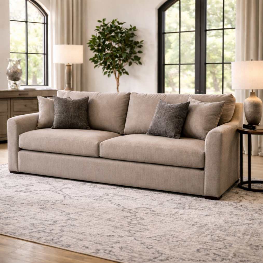 Atlantic 95" Sofa, Grey