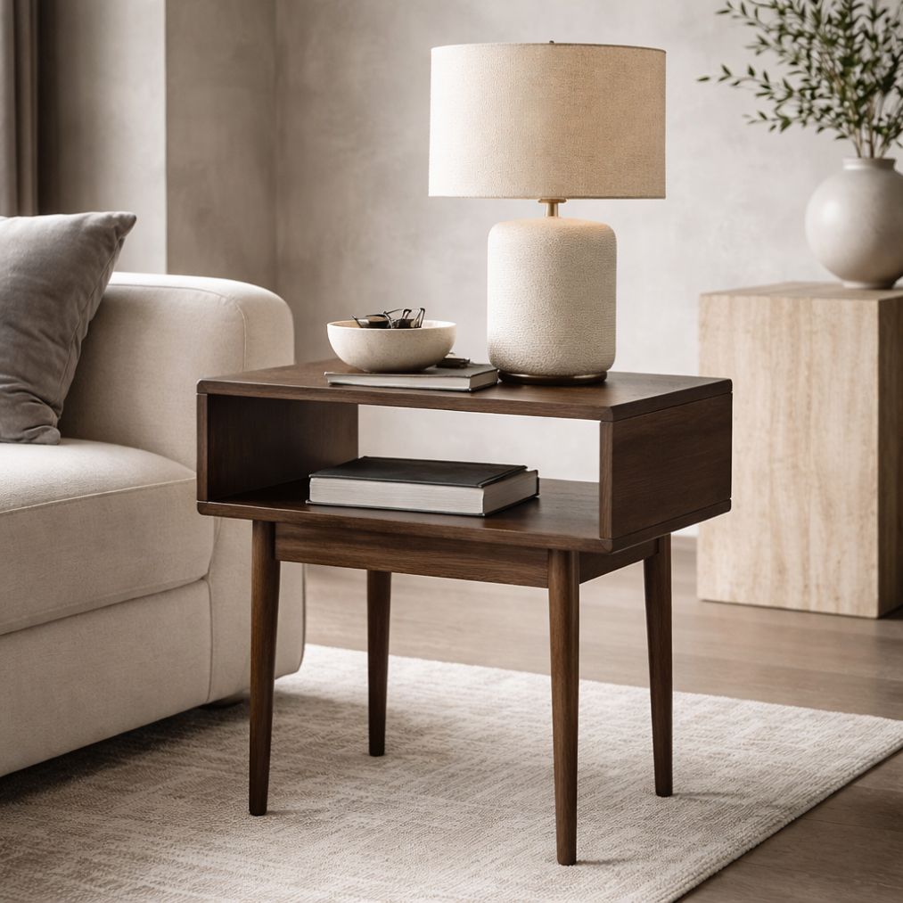 Darden Side Table, Dark Walnut