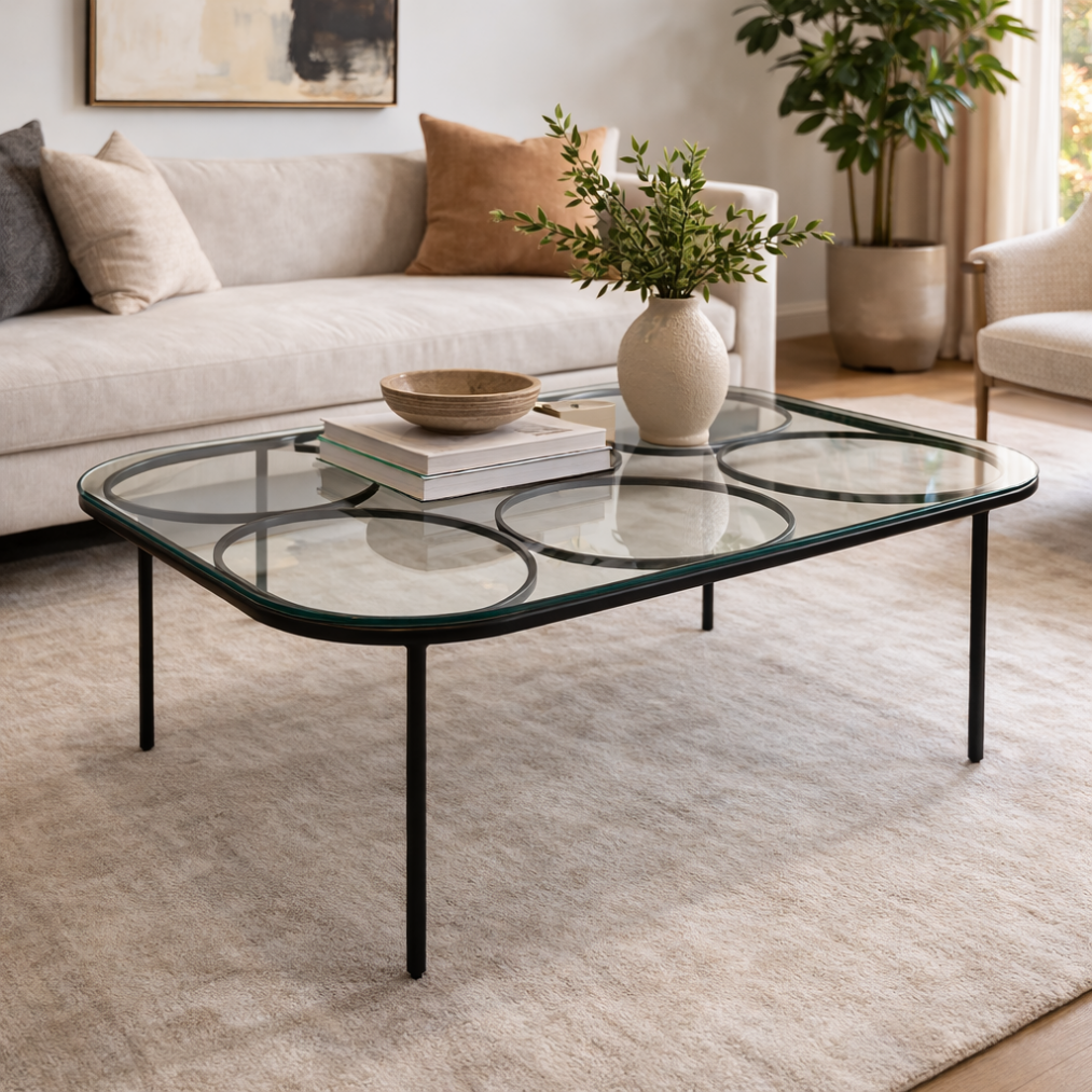 Adam Glass Coffee Table