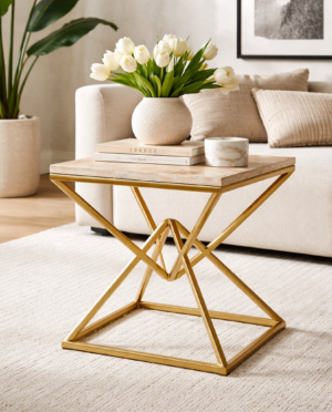 Winnie Side Table, Gold