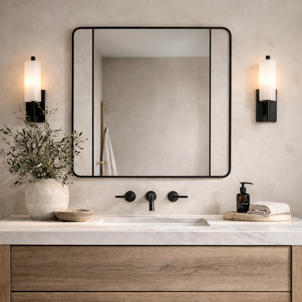 Madeline Wall Mirror, Black