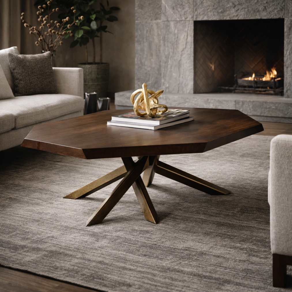 Stowe Coffee Table, Rich Walnut