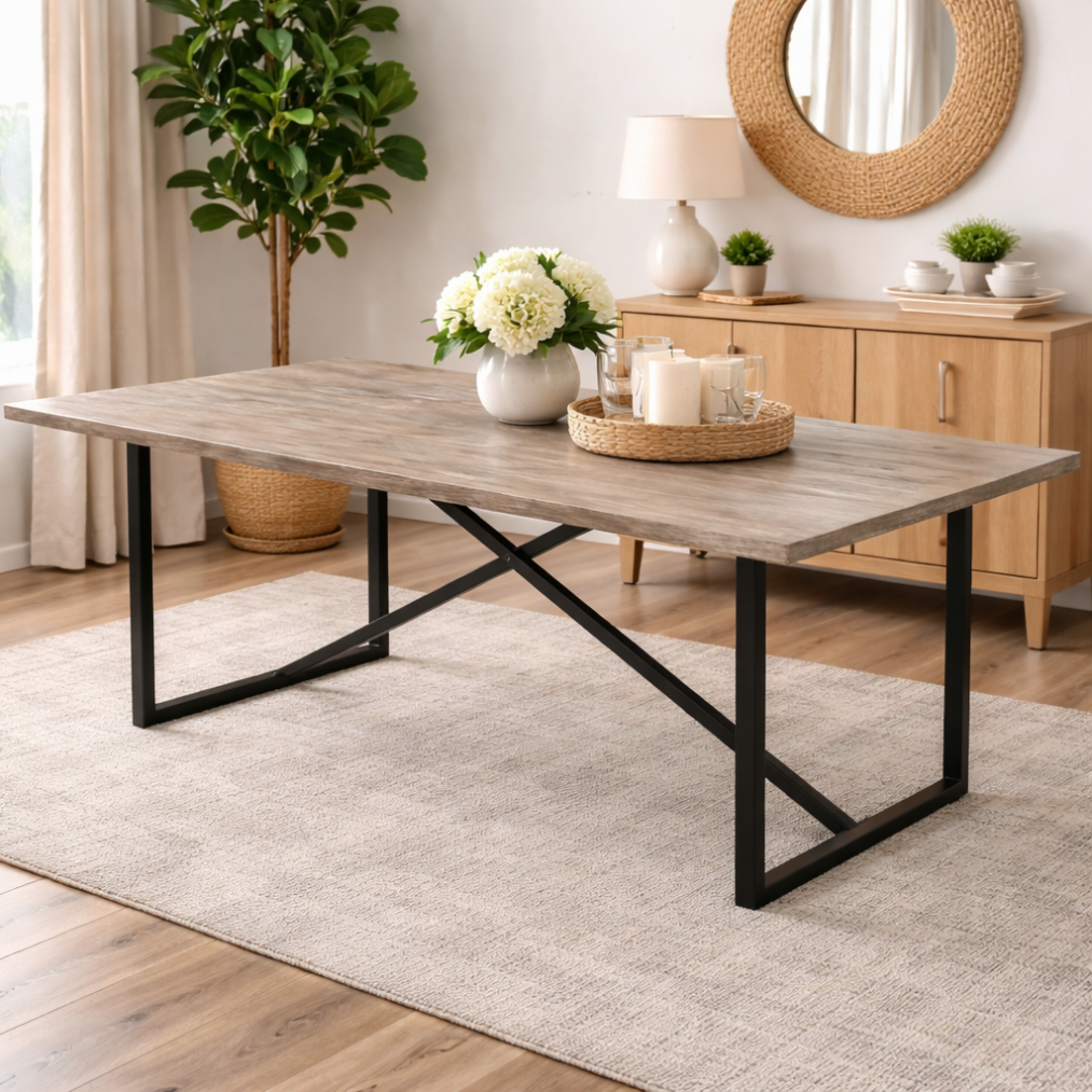 7-Foot Dining Table, Barnwood