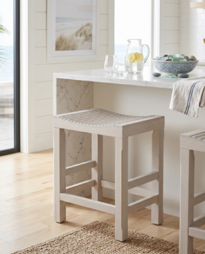 Tristan Counter Bar Stool, White